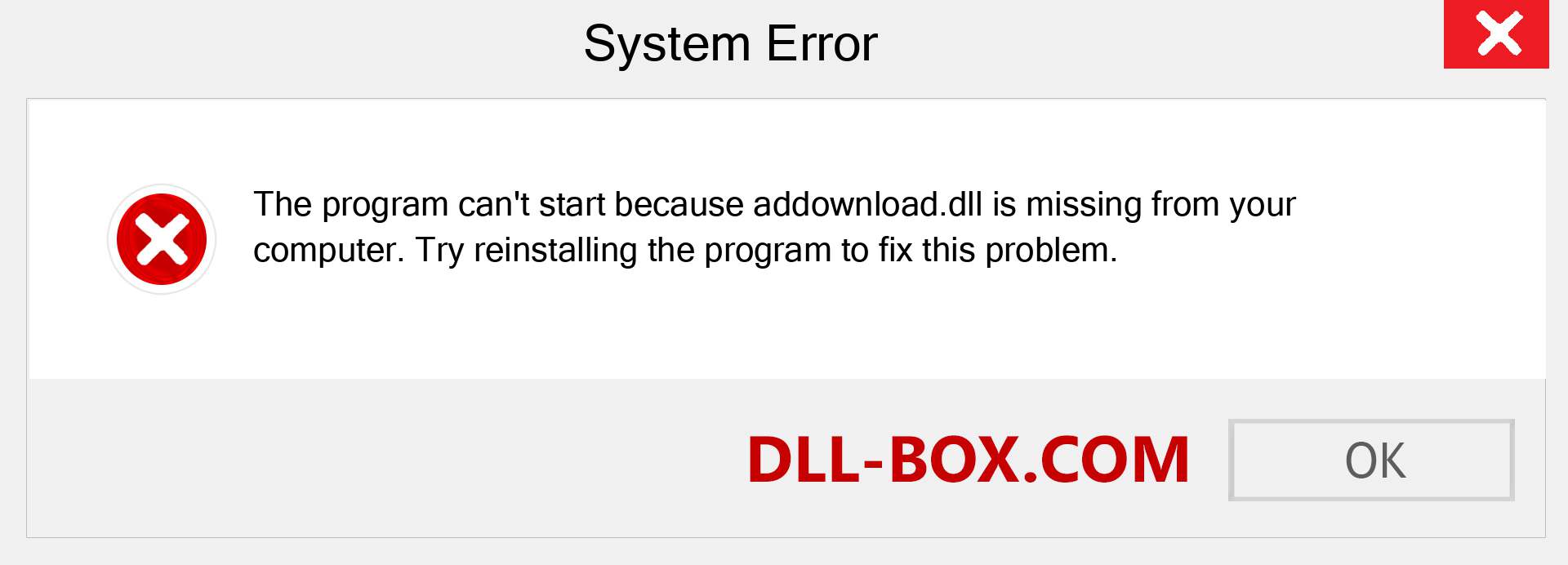  addownload.dll file is missing?. Download for Windows 7, 8, 10 - Fix  addownload dll Missing Error on Windows, photos, images